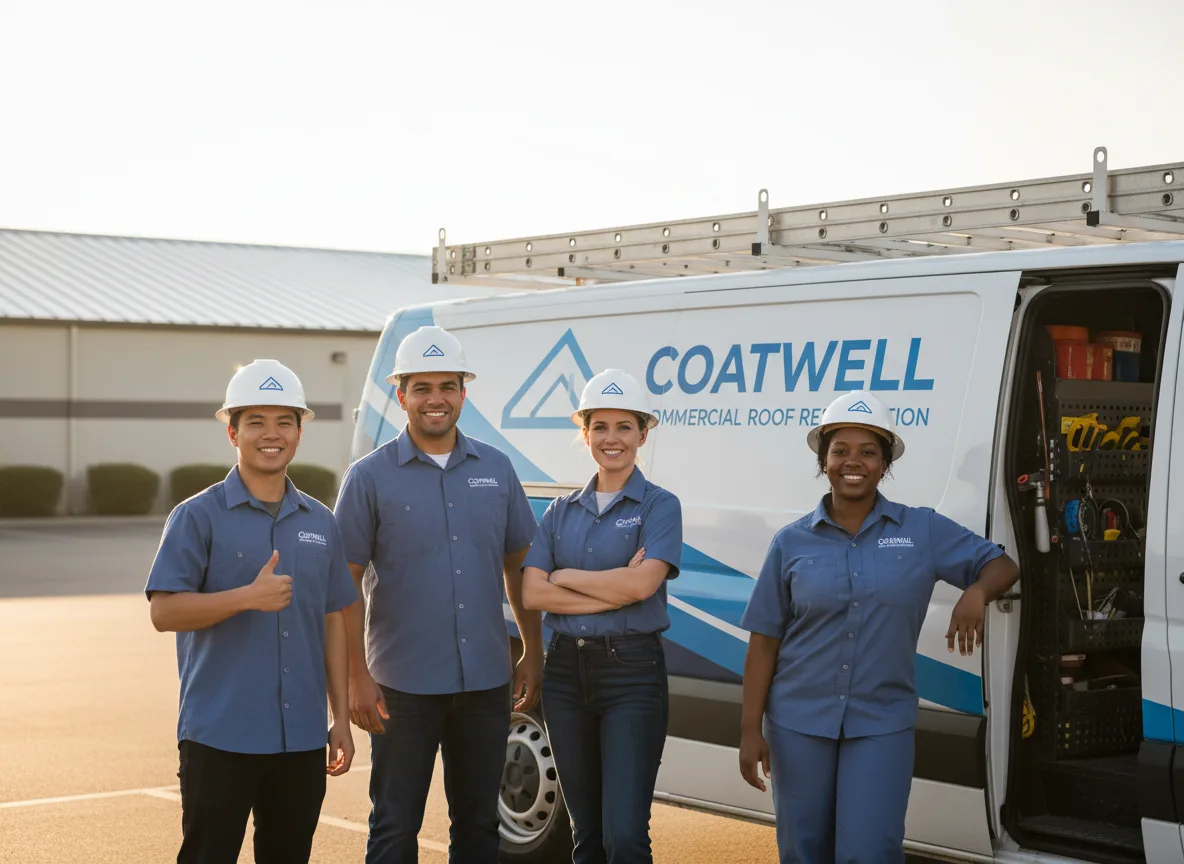 Commercial roof coating company in Sharon, MA